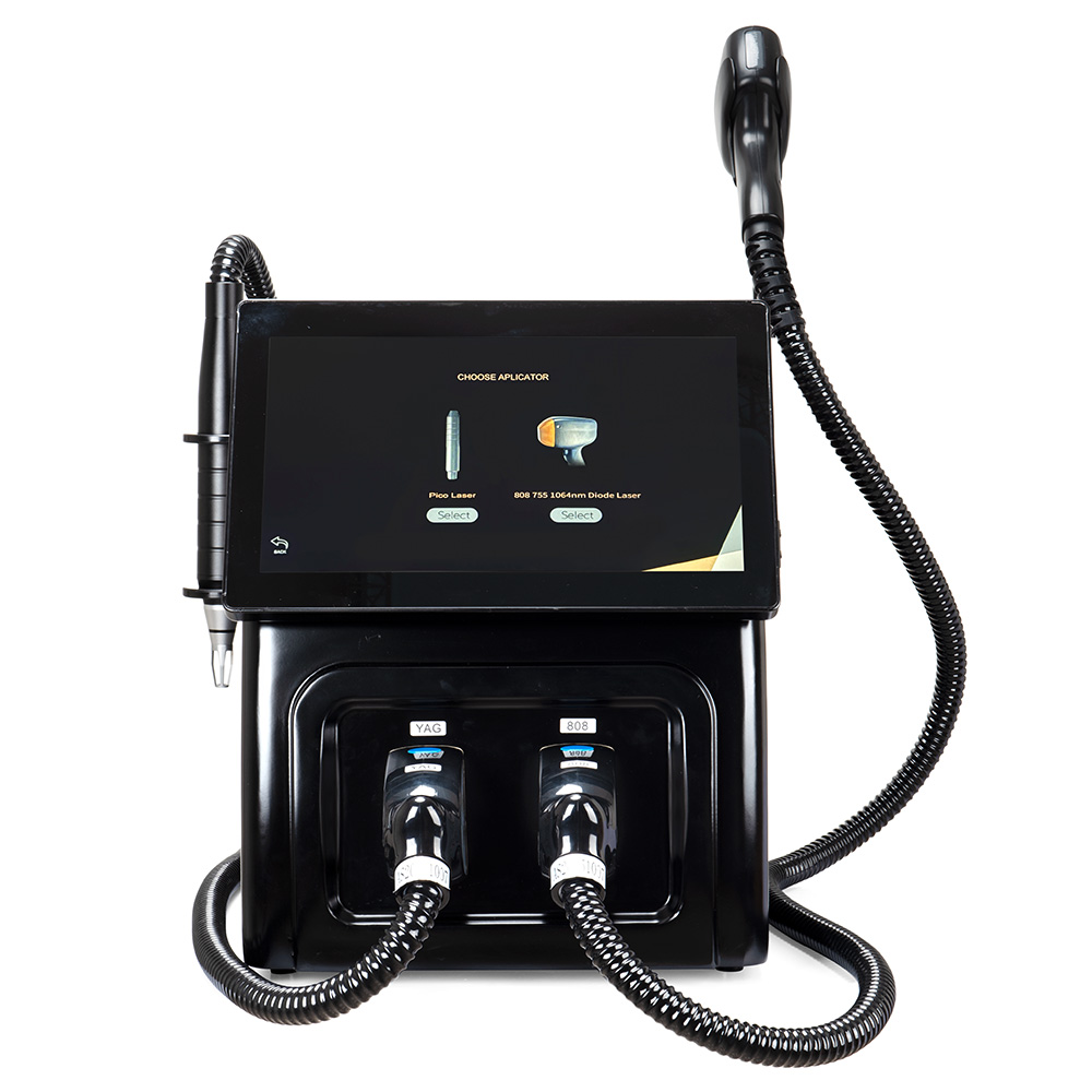 2 In 1 Pro Laser Hair Removal Machine For Hair Tattoo Removal Skin Rejuvenation